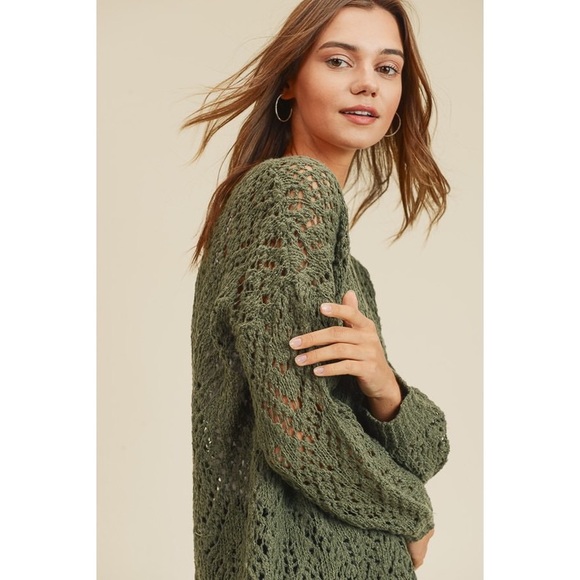 ✨🌿 Pointelle Sweater - Picture 2 of 4